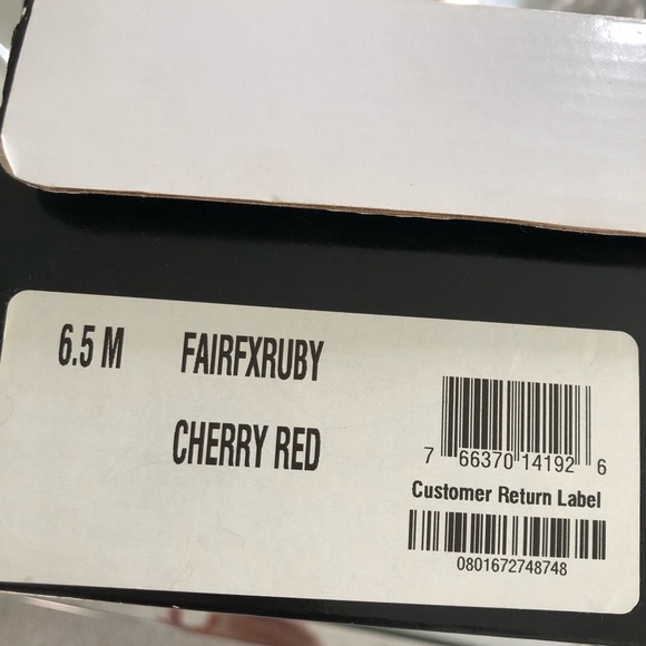 Alfani Fairfxruby Cherry Red Heels 6 1/2 - Picture 7 of 7